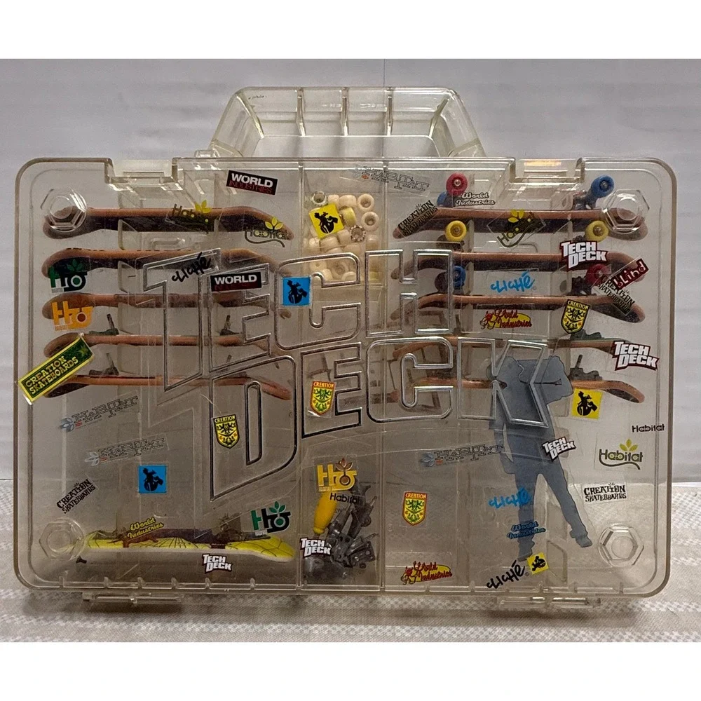 Vintage Tech Deck Lot 11 Fingerboards World Industries Blind Spider-Man Case